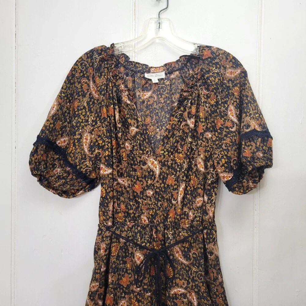 Bohemian Floral Maxi Dress Anthropologie By The River - Picture 2 of 5